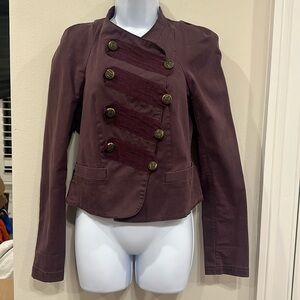 London Jean purple military style jacket- size 2